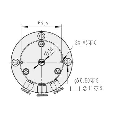 Four-way air control valve