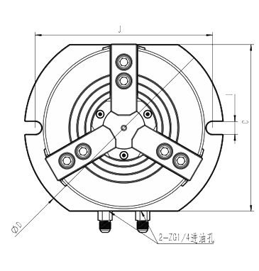 KL-Y Vertical hydraulic chuck