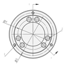 Pneumatic chuck connection flange