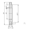 Pneumatic chuck connection flange