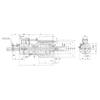 RDN Double piston measuring type rotary cylinder