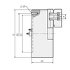 KS Solid five-jaw pneumatic chuck