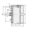 KS Solid two-jaw pneumatic chuck